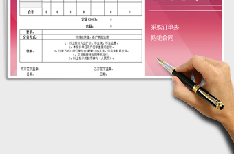 2025年购销合同采购订单表