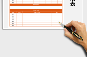 2025年一周工作计划表总结表