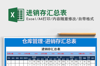 2025年进销存汇总表