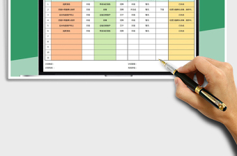 2024年部门周工作计划及完成情况评估表exce表格