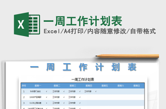 2025年一周工作计划表