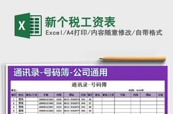 2025年新个税工资表