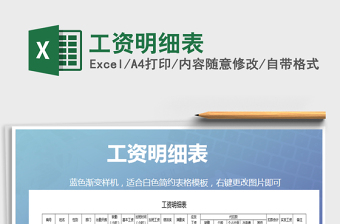 2025年工资明细表