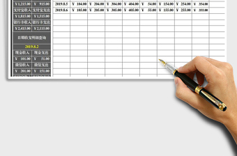 2025年财务收支记账表（自动管理查询）