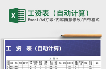 2025年工资表（自动计算）