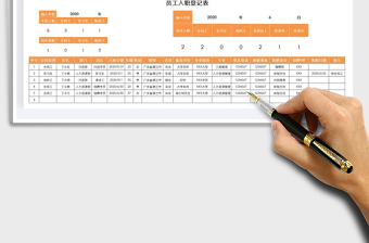 2025年员工入职登记表