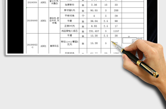 2025年加工费结算明细表免费下载