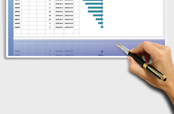 2025年甘特图-工作计划表免费下载