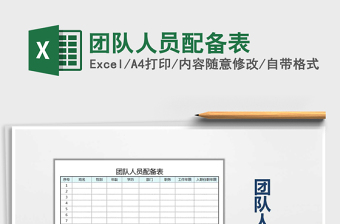 2025年团队人员配备表免费下载