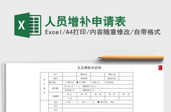 2025年人员增补申请表免费下载