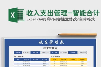 2025年收入支出管理-智能合计