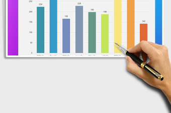 2025年柱形图通用模板免费下载