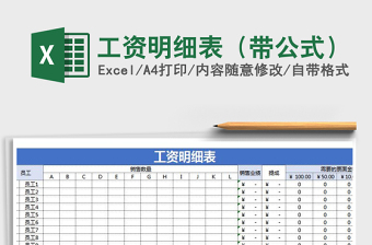 2025年工资明细表（带公式）免费下载