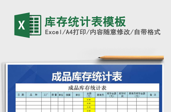 2025年库存统计表模板免费下载