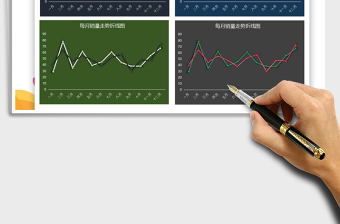 2025年深色背景多彩折线图(销售分析）