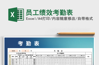 2025年员工绩效考勤表