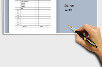 2025年员工离职办理表免费下载