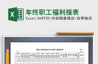 2025年年终职工福利报表