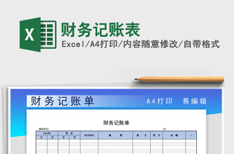 2025年财务记账表