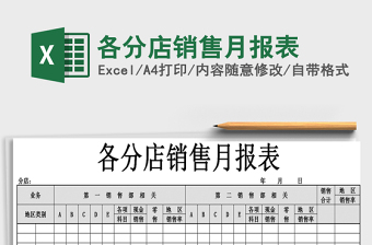 2025年各分店销售月报表