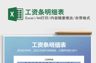 2025年工资条明细表免费下载