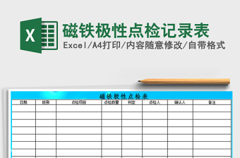 2025年磁铁极性点检记录表