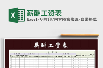 2025年薪酬工资表免费下载