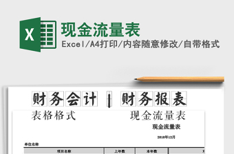 2025年现金流量表免费下载