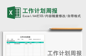 2024年工作计划周报