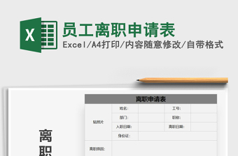 2025年员工离职申请表