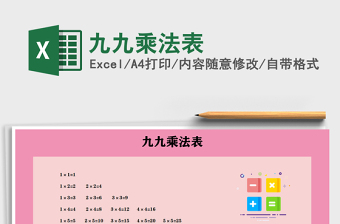 2025年九九乘法表