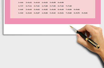 2025年九九乘法表