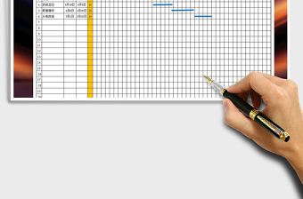 2024年项目施工进度表-甘特图