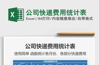 2025年公司快递费用统计表