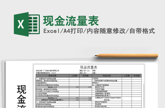 2025年现金流量表免费下载
