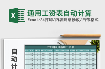 2025年通用工资表自动计算免费下载