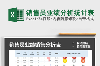 2025年销售员业绩分析统计表