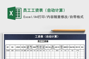 2025年员工工资表（自动计算）免费下载