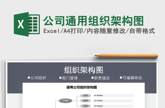 2025年公司通用组织架构图