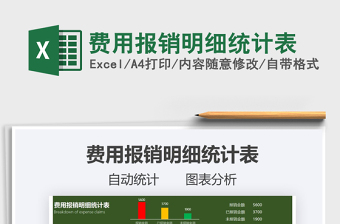 2025年费用报销明细统计表