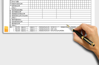 2025年注塑机保养点检表模板免费下载