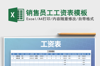 2025年销售员工工资表模板免费下载