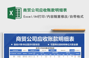 2025年商贸公司应收账款明细表