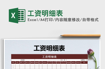 2025年工资明细表免费下载