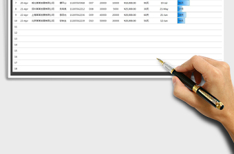 应收账款明细表（欠款预警）