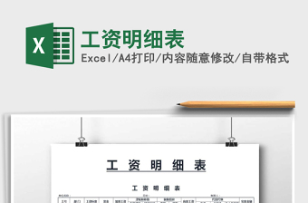 2025年工资明细表免费下载