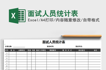 2025年面试人员统计表