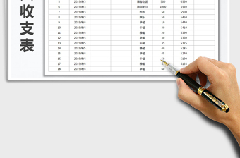 2025年个人通用收支明细表带公式