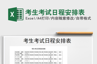 2025年考生考试日程安排表