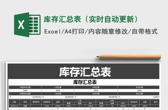 2025库存总汇excel表格图片大全